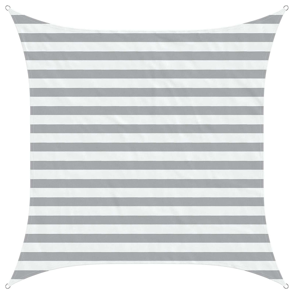 Vela da ombra solare Grigio chiaro e bianco 2 x 2 m