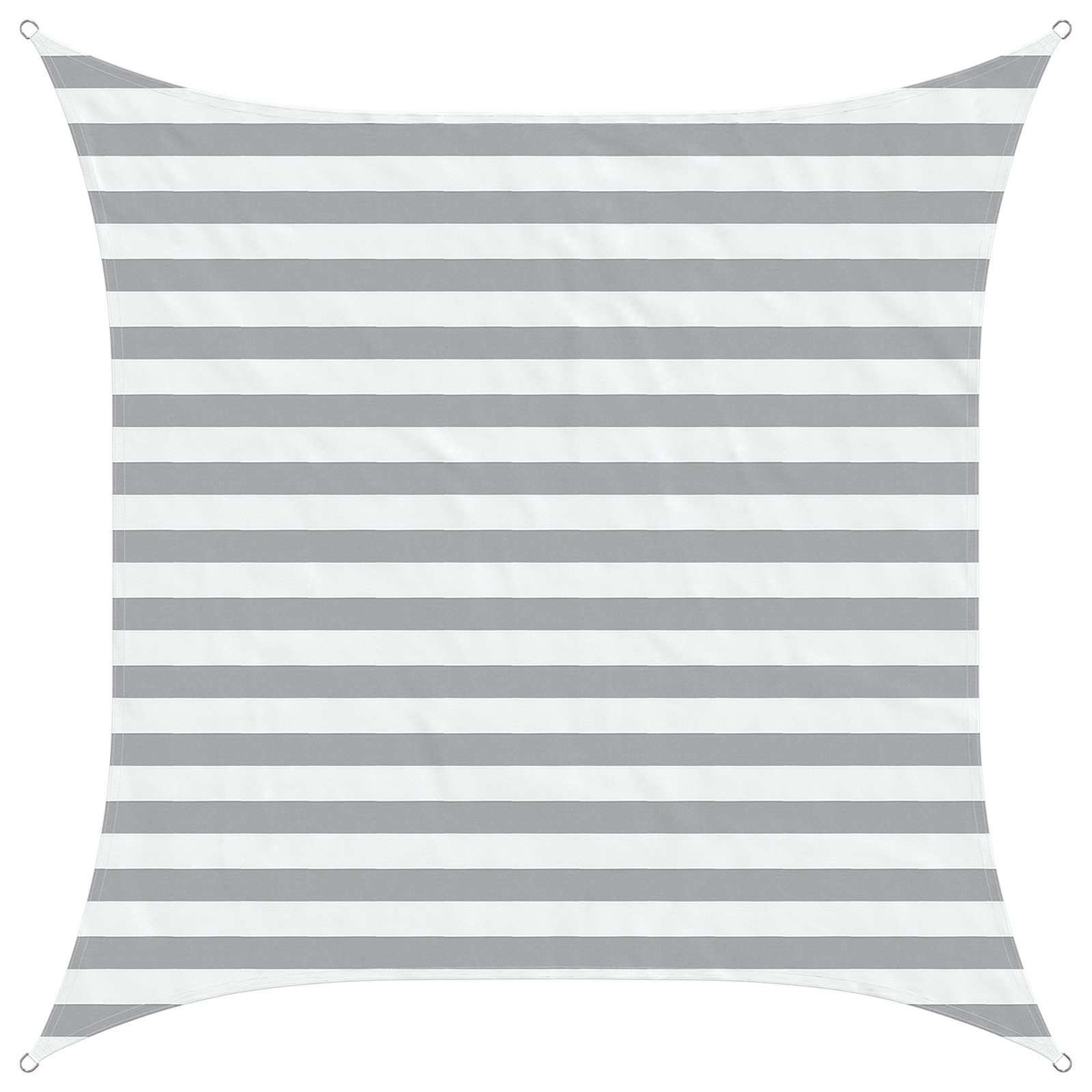 Vela da ombra solare Grigio chiaro e bianco 2 x 2 m