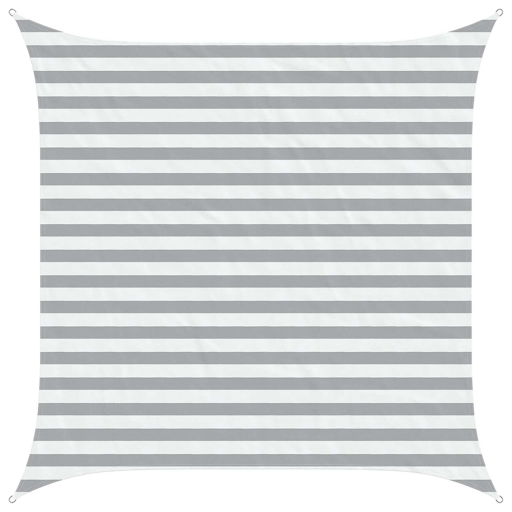 Vela da ombra solare Grigio chiaro e bianco 2,5 x 2,5 m