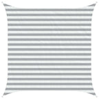 Vela da ombra solare Grigio chiaro e bianco 2,5 x 2,5 m
