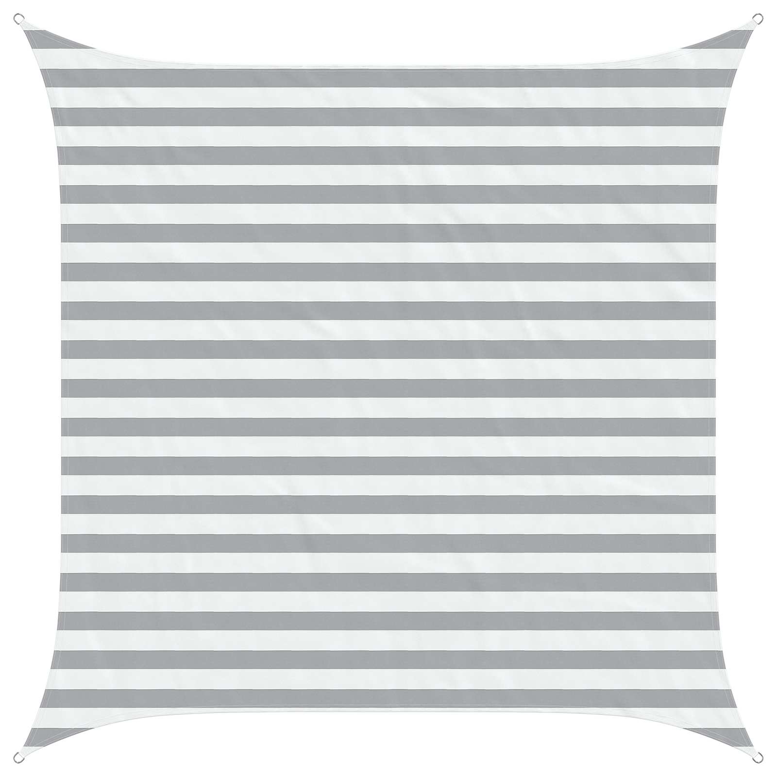 Vela da ombra solare Grigio chiaro e bianco 2,5 x 2,5 m