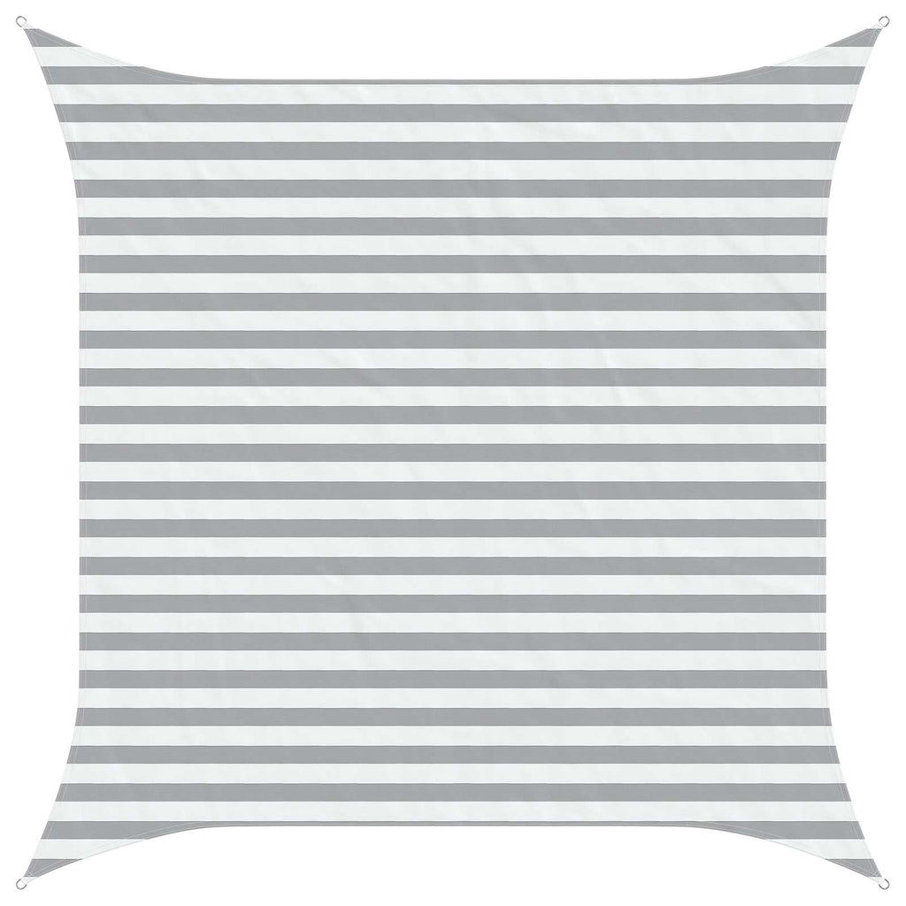 Vela da ombra solare Grigio chiaro e bianco 3 x 3 m