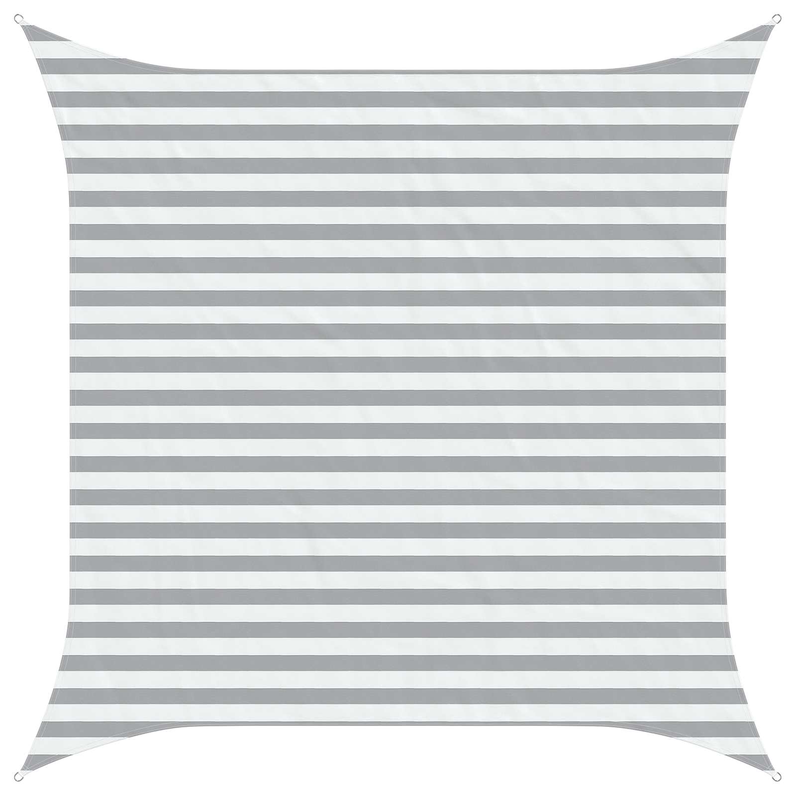 Vela da ombra solare Grigio chiaro e bianco 3 x 3 m