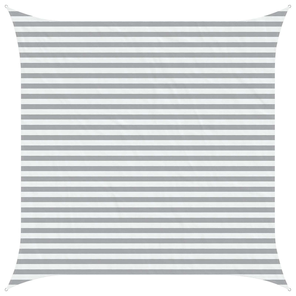 Vela da ombra solare Grigio chiaro e bianco 3,6 x 3,6 m