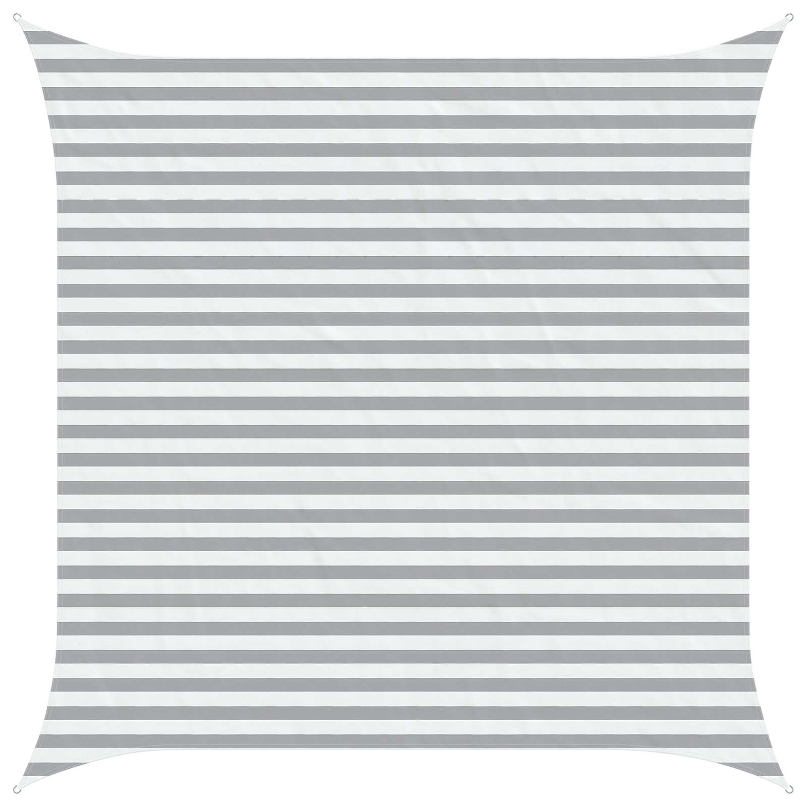 Vela da ombra solare Grigio chiaro e bianco 3,6 x 3,6 m