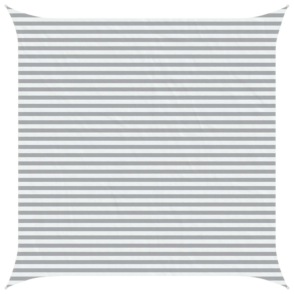 Vela da ombra solare Grigio chiaro e bianco 4,5 x 4,5 m