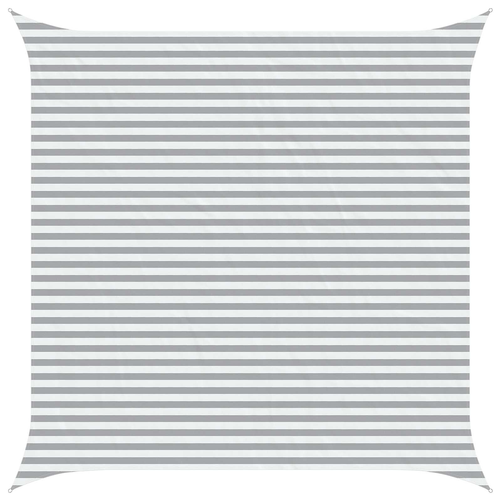 Vela da ombra solare Grigio chiaro e bianco 4,5 x 4,5 m