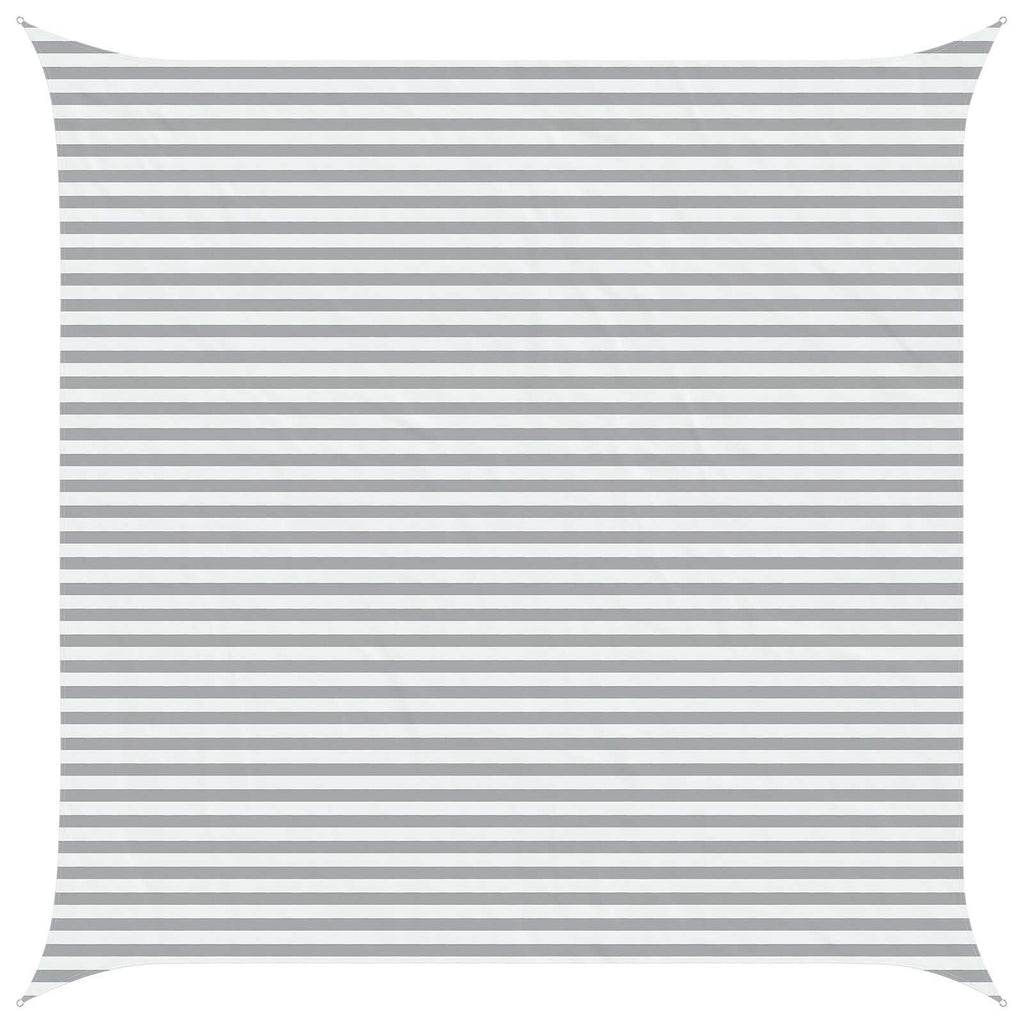 Vela da ombra solare Grigio chiaro e bianco 5 x 5 m