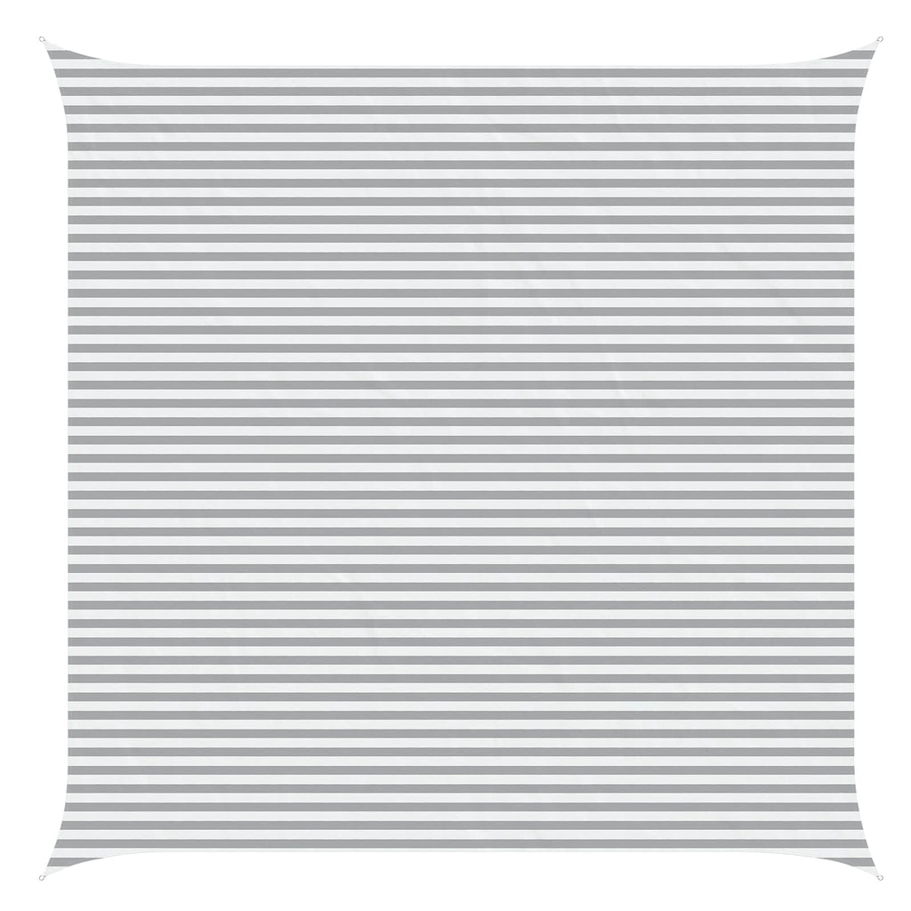 Vela da ombra solare Grigio chiaro e bianco 6 x 6 m