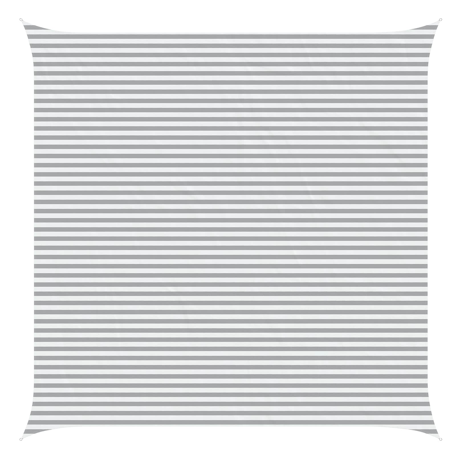 Vela da ombra solare Grigio chiaro e bianco 6 x 6 m