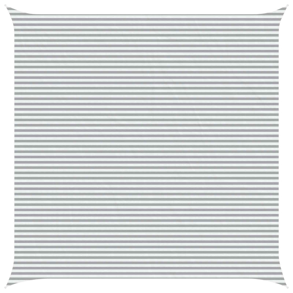 Vela da ombra solare Grigio chiaro e bianco 7 x 7 m
