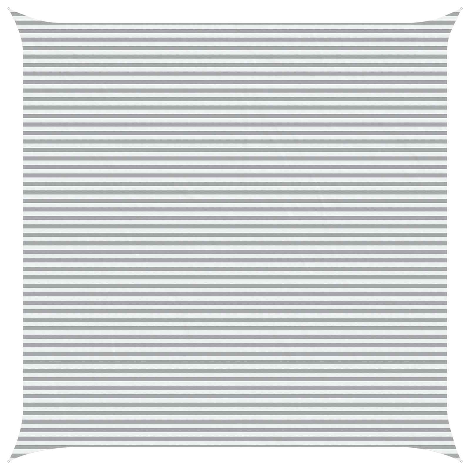 Vela da ombra solare Grigio chiaro e bianco 7 x 7 m