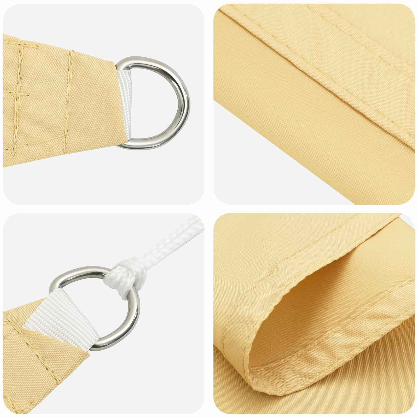 Vela da ombra solare Sabbia 6 x 2,5 m 100% Poliestere Oxford