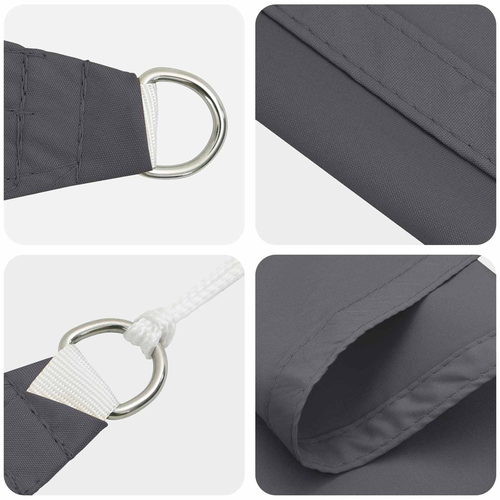 Vela da ombra solare 6 x 2 m Oxford rivestito in PU