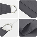 Vela da ombra solare 6 x 2 m Oxford rivestito in PU