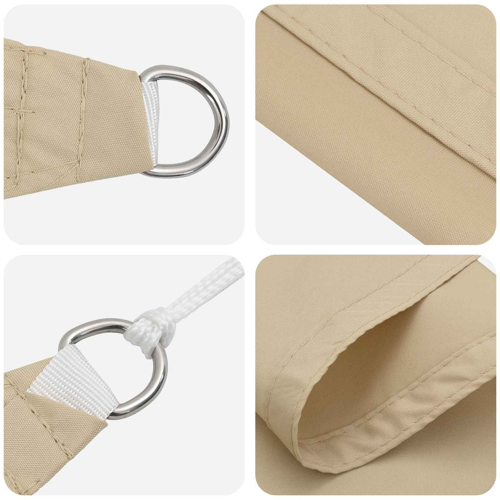 Vela da ombra solare 6 x 2 m Oxford rivestito in PU