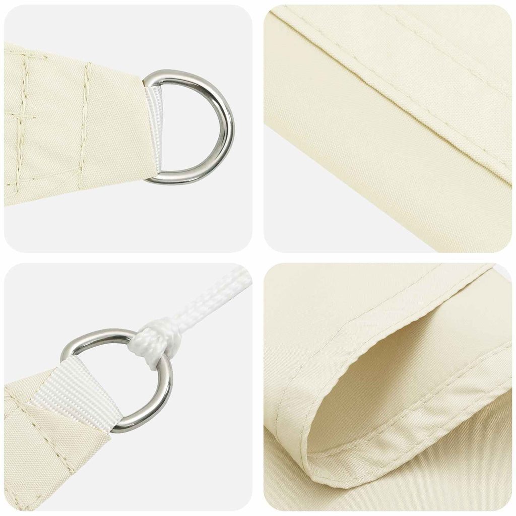 Vela da ombra solare Crema 6 x 2 m 100% Poliestere Oxford
