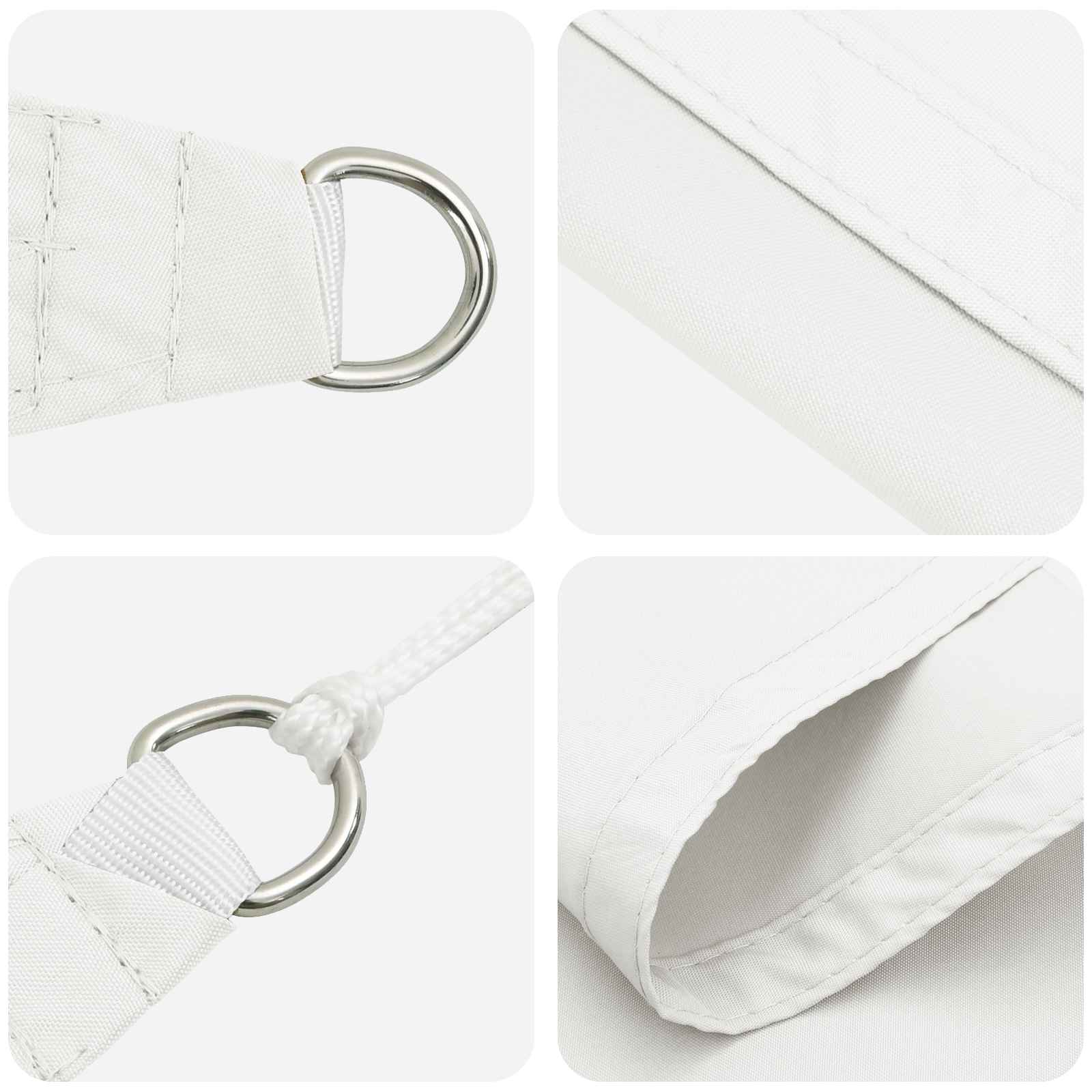 Vela da ombra solare Bianco 6 x 2 m 100% Poliestere Oxford
