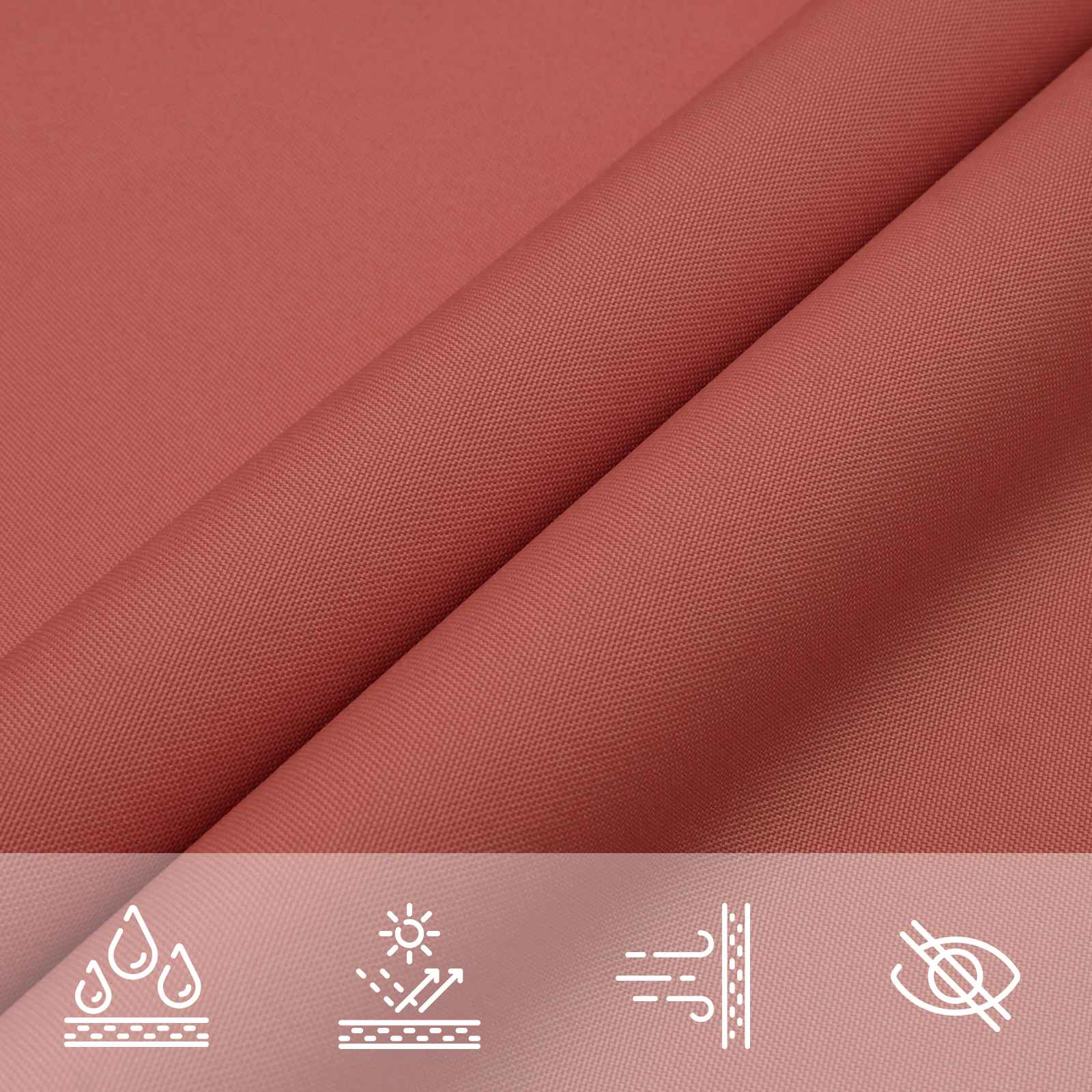 Vela da ombra solare Terracotta 6 x 2,5 m