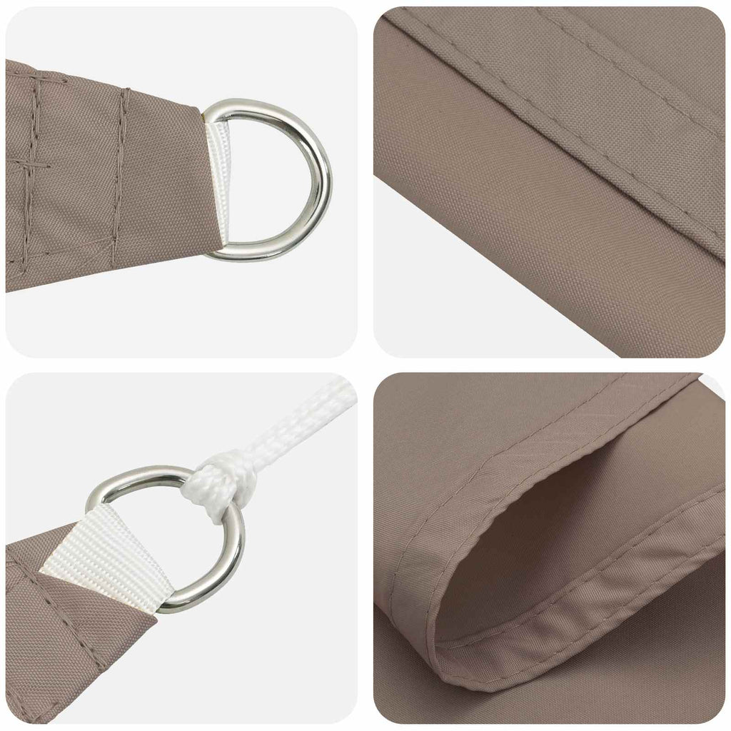 Vela da ombra solare Tortora 6 x 2 m 100% Poliestere Oxford