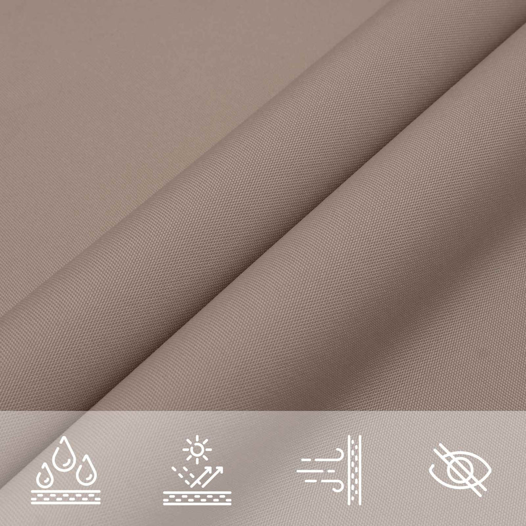 Vela da ombra solare Tortora 6 x 2,5 m 100% Poliestere Oxford