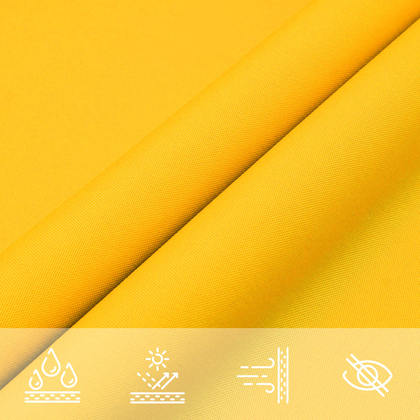 Vela da ombra solare Giallo 6 x 2 m 100% Poliestere Oxford