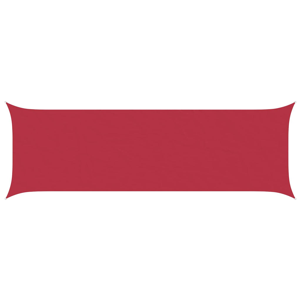 Vela da ombra solare Rosso 6 x 2 m 100% Poliestere Oxford