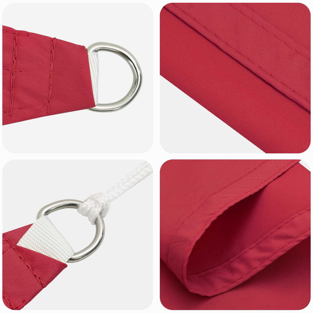 Vela da ombra solare Rosso 6 x 2,5 m 100% Poliestere Oxford