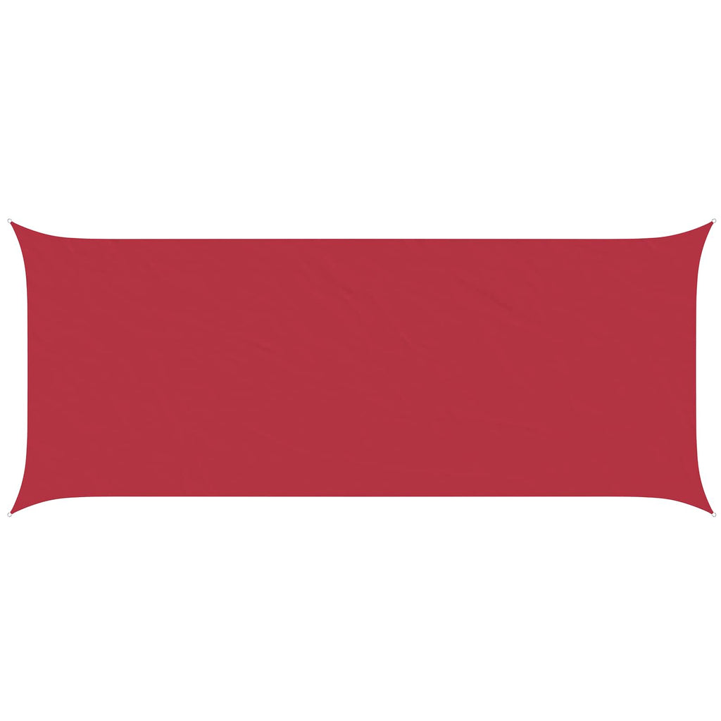 Vela da ombra solare Rosso 6 x 2,5 m 100% Poliestere Oxford