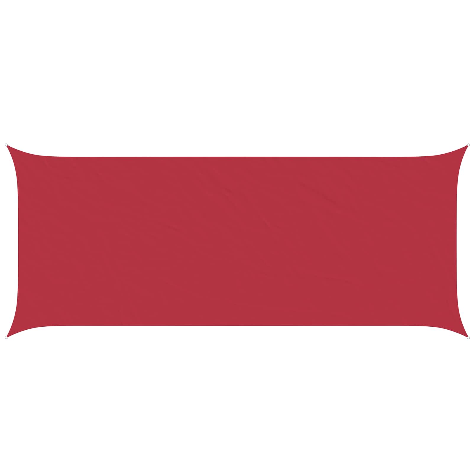 Vela da ombra solare Rosso 6 x 2,5 m 100% Poliestere Oxford