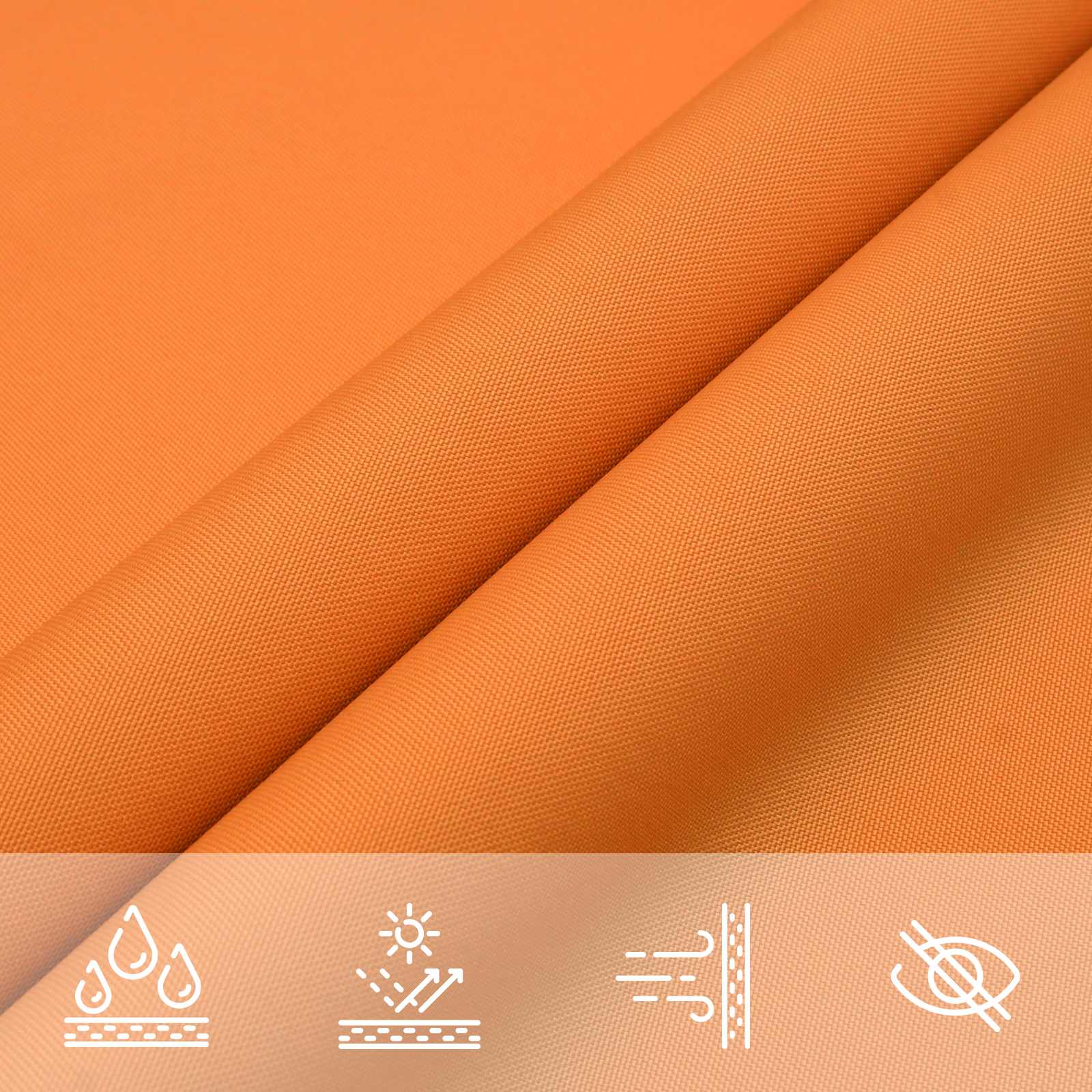 Vela da ombra solare Arancione 6 x 2 m 100% Poliestere Oxford