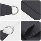 Vela da ombra solare Nero 6 x 2,5 m 100% Poliestere Oxford