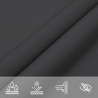 Vela da ombra solare Nero 6 x 2,5 m 100% Poliestere Oxford