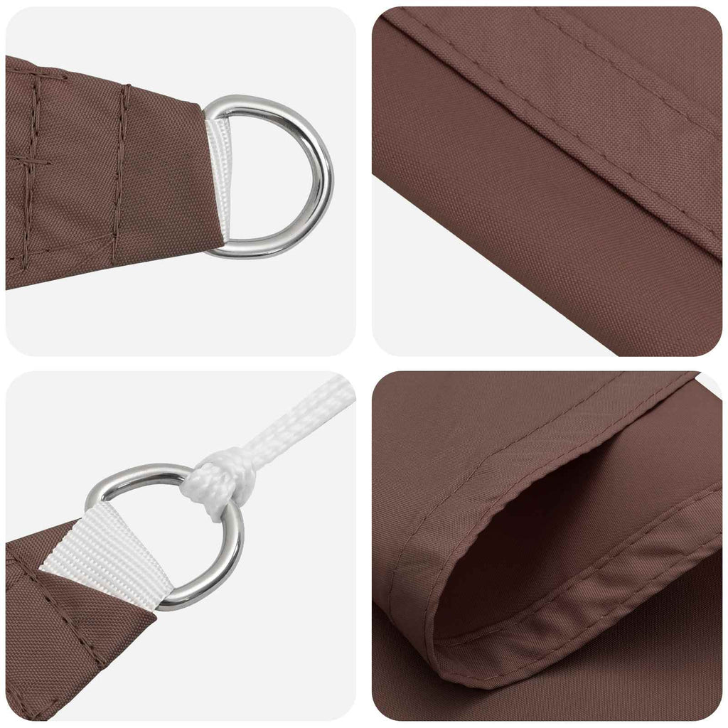 Vela da ombra solare Marrone 6 x 2,5 m 100% Poliestere Oxford