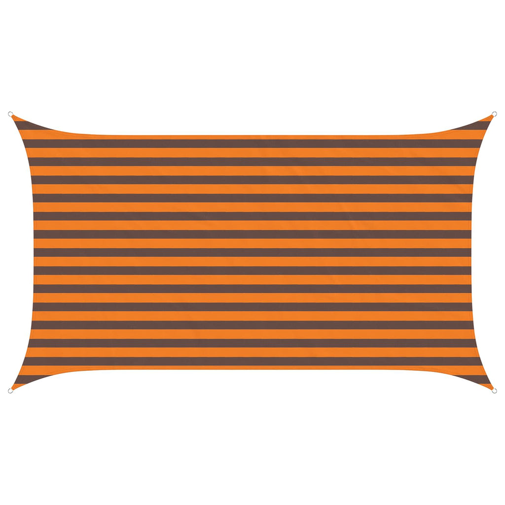 Vela da ombra solare Arancione e Marrone 3,5 x 2 m