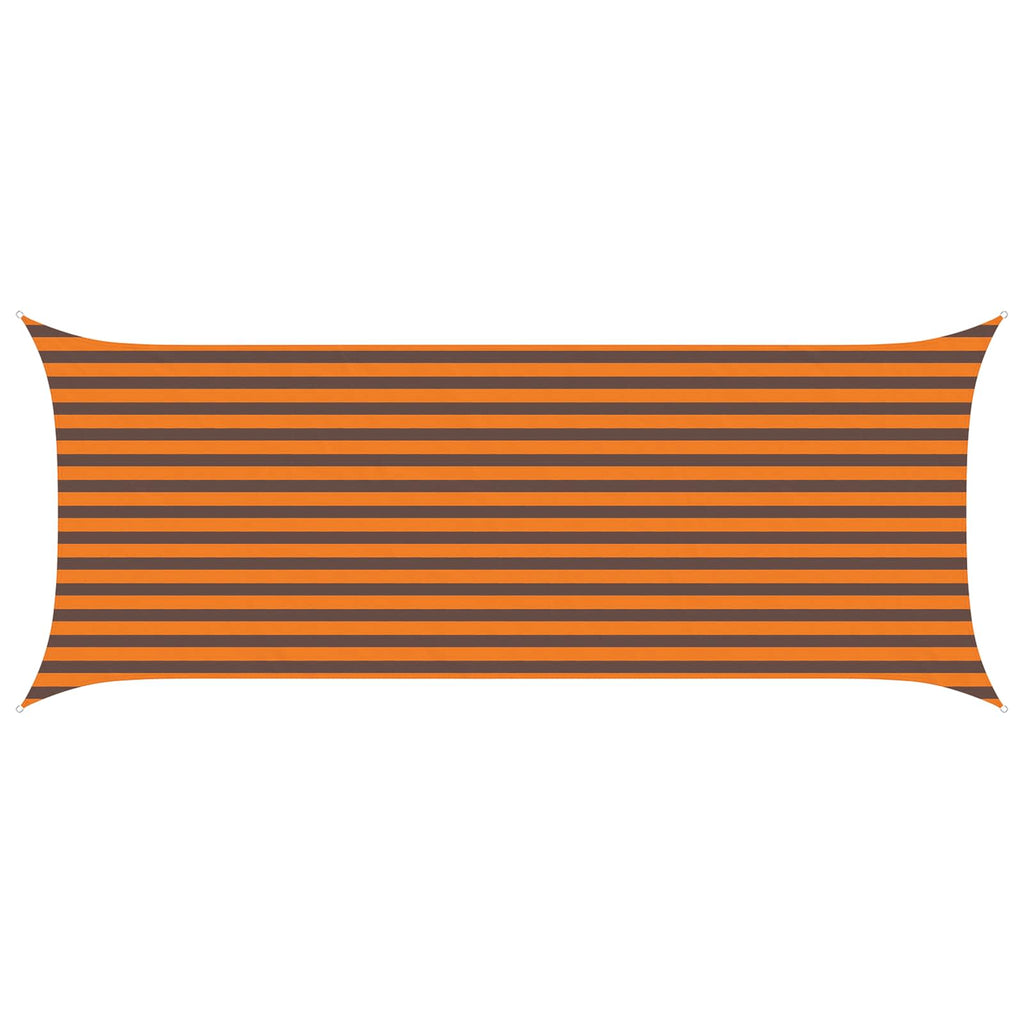 Vela da ombra solare Arancione e Marrone 5 x 2 m