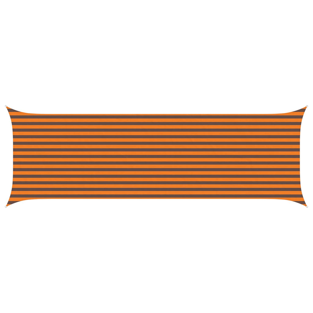 Vela da ombra solare Arancione e Marrone 6 x 2 m