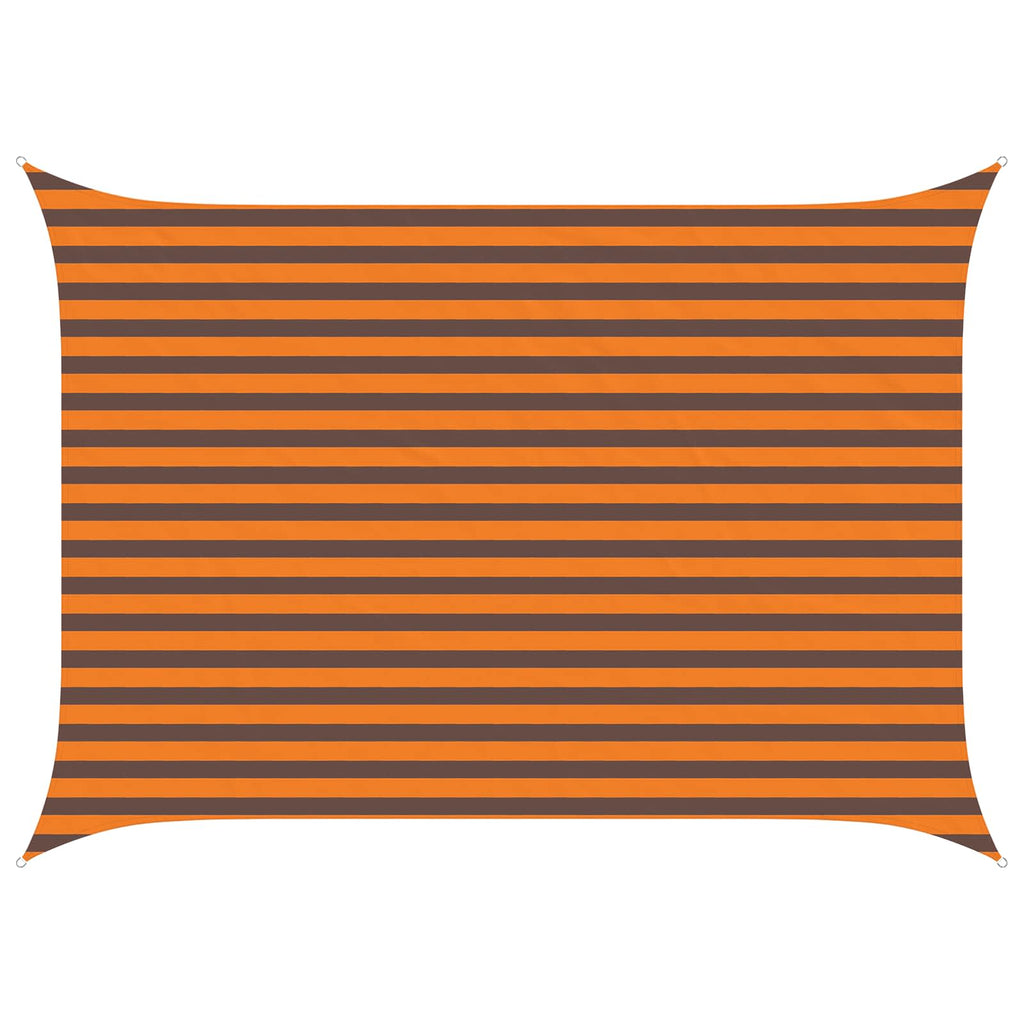 Vela da ombra solare Arancione e Marrone 3,5 x 2,5 m
