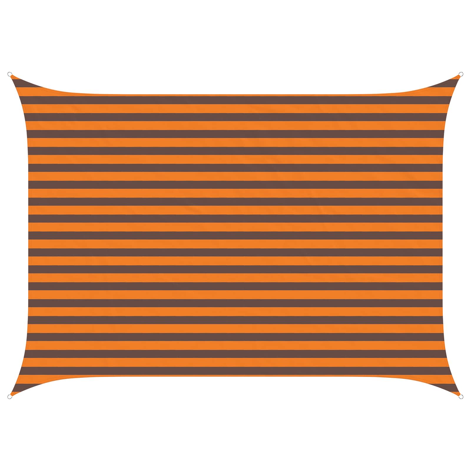 Vela da ombra solare Arancione e Marrone 3,5 x 2,5 m