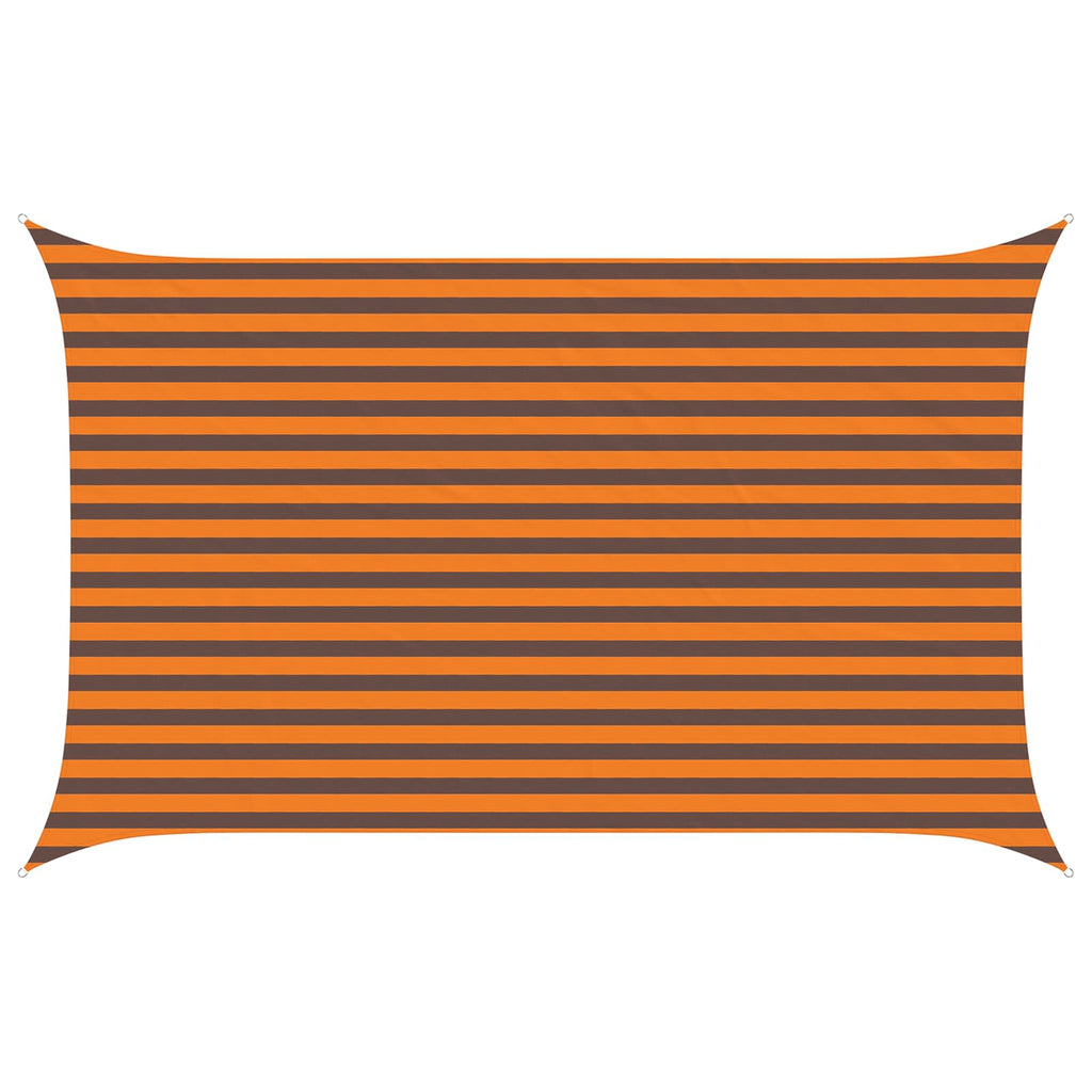 Vela da ombra solare Arancione e Marrone 4 x 2,5 m