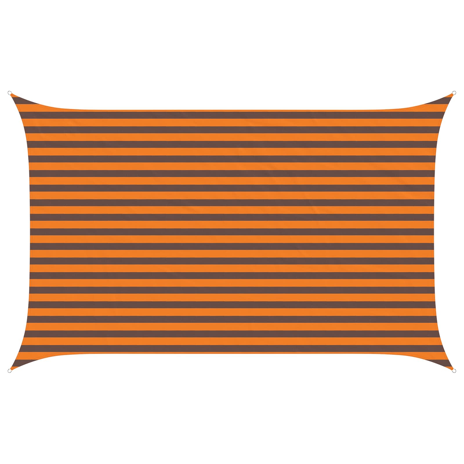 Vela da ombra solare Arancione e Marrone 4 x 2,5 m