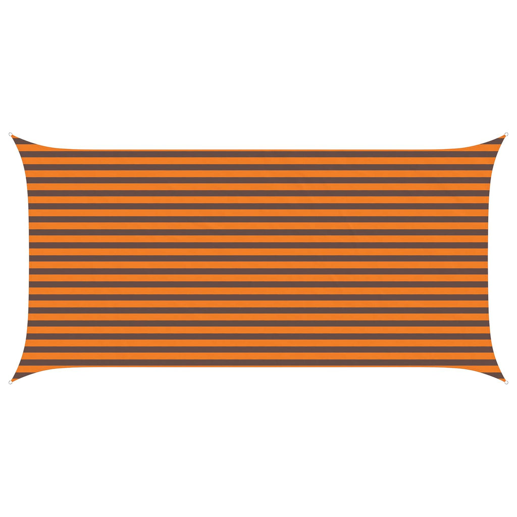 Vela da ombra solare Arancione e Marrone 5 x 2,5 m