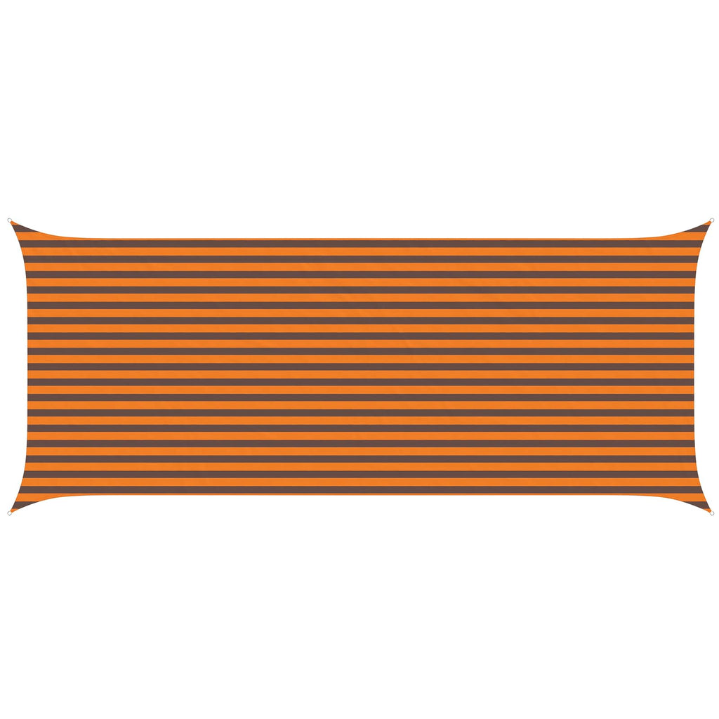 Vela da ombra solare Arancione e Marrone 6 x 2,5 m
