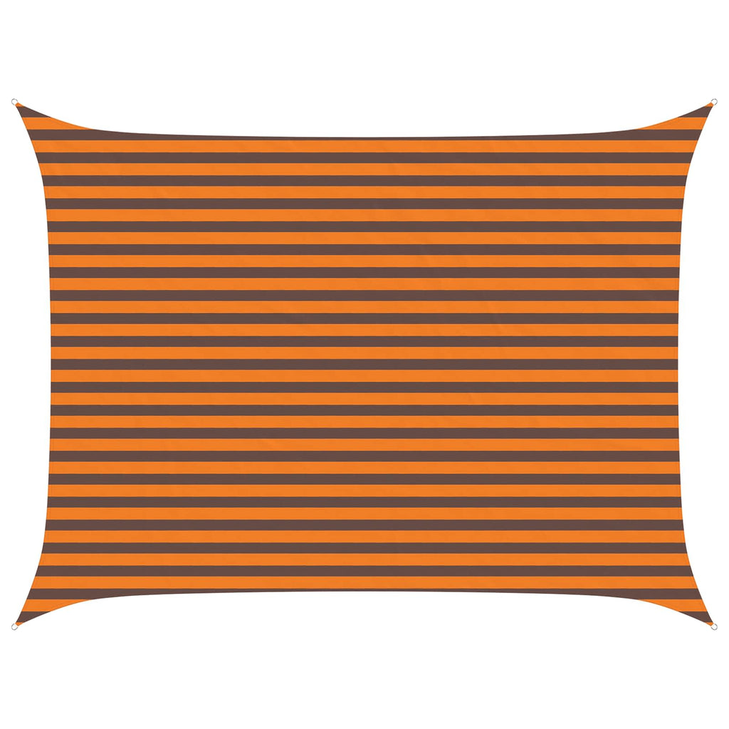 Vela da ombra solare Arancione e Marrone 4 × 3 m