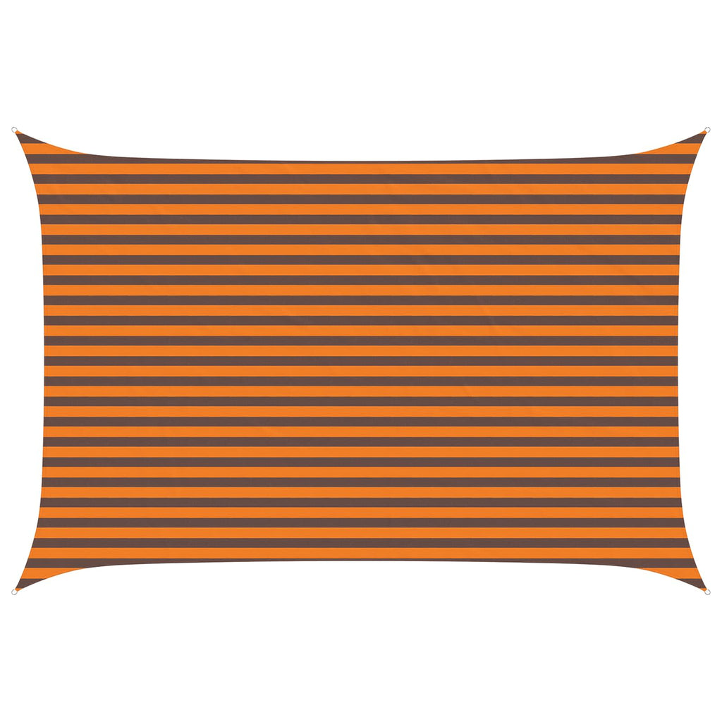 Vela da ombra solare Arancione e Marrone 4,5 × 3 m