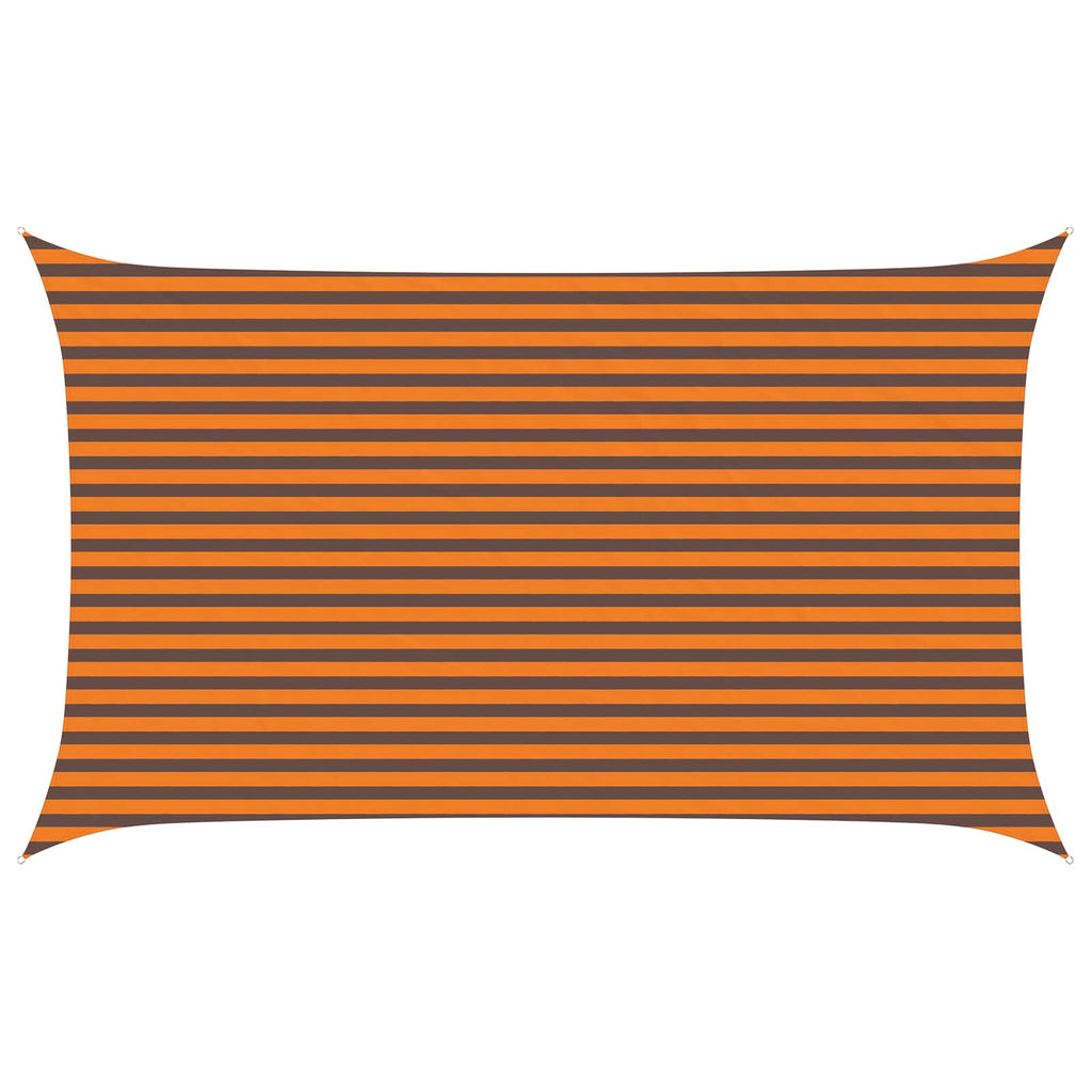 Vela da ombra solare Arancione e Marrone 5 x 3 m