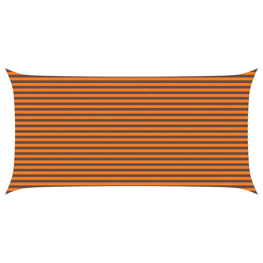Vela da ombra solare Arancione e Marrone 6 x 3 m