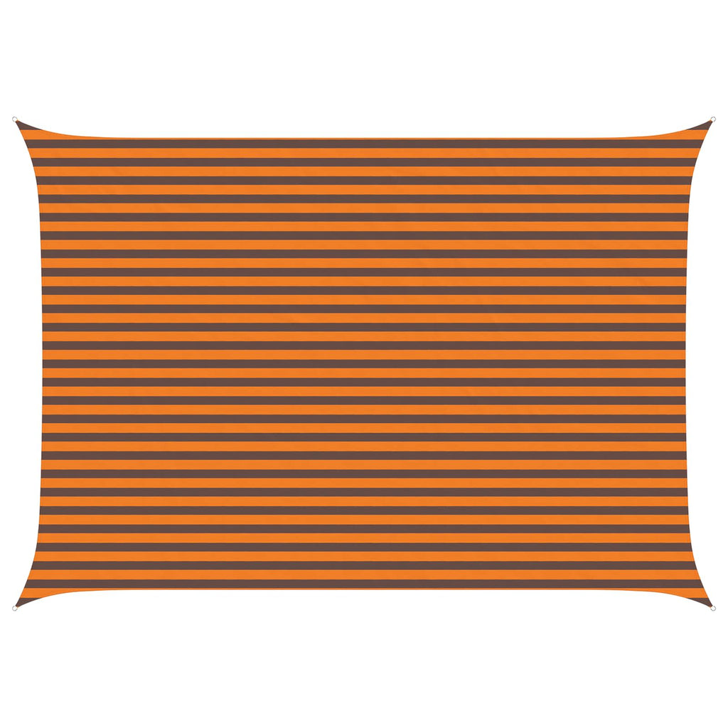 Vela da ombra solare Arancione e Marrone 5 × 3,5 m