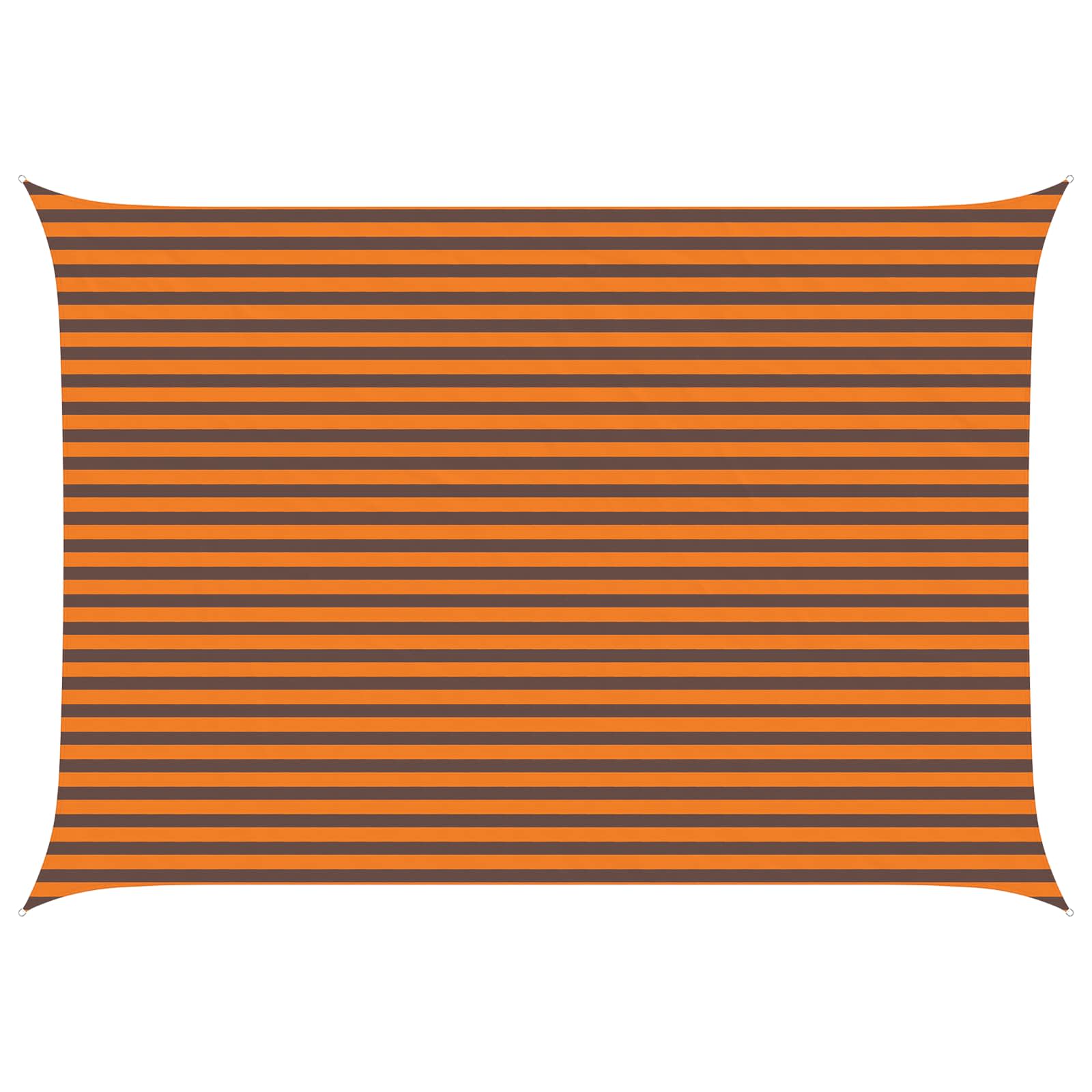 Vela da ombra solare Arancione e Marrone 5 × 3,5 m