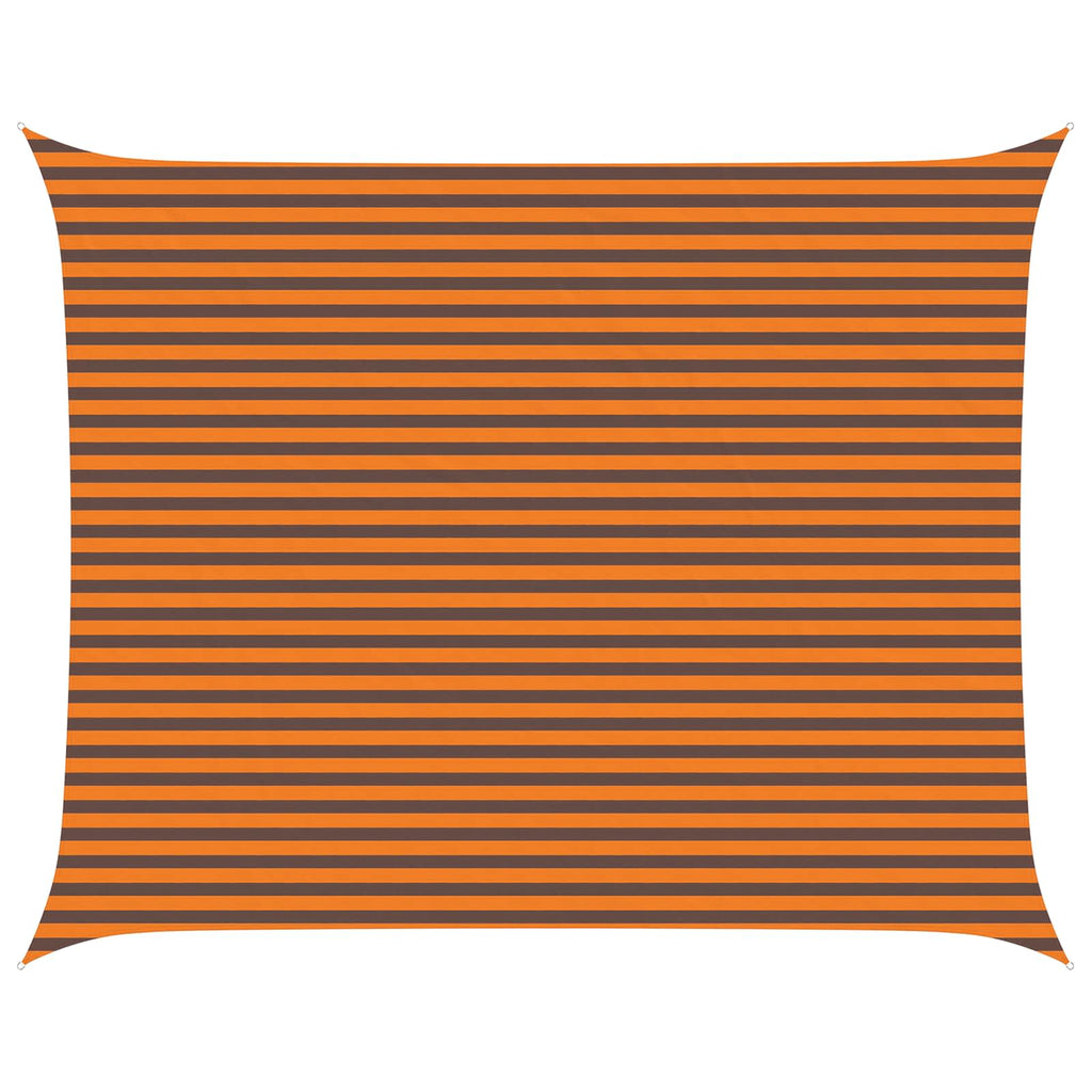 Vela da ombra solare Arancione e Marrone 5 x 4 m